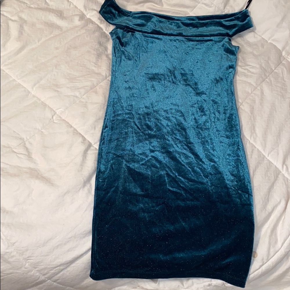 Dark green dress